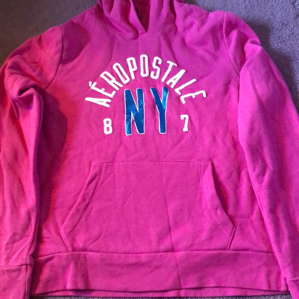 Aeropostale Pink Hoodie Sweatshirt XL